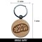 Mitochondria Cell Organelle Engraved Wood Round Keychain Tag Charm